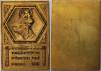 Medaillen und Jetons, Hundesport / Dog sports. "CELOSTATNI VYSTAVA PSU PRAHA 1926" Medaille, Bronze. 28.8 g. Stempelglanz