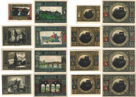 Banknoten, Deutschland / Germany, Lots und Sammlungen. Stadt Labeda 10 Pfennig, 3 x 25 Pfennig, 4 x 50 Pfennig 1921. Lot von 8 Banknoten. Notgeld. Kas...