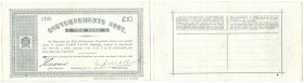 Banknoten, Südafrika / South Africa. Pretoria. 10 Pounds 28.5.1900 Gouvernements Noot. I-