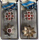 Orden und Medaillen, Europa / Europe. RUMÄNIEN, Orden der Krone, Satz großer Offiziere, 1. Modell mit dem Monogramm von König Carol I. zwischen den Kr...