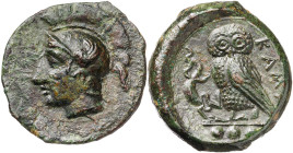 (410-405 a.C.). Sicilia. Kamarina. Tetrantes. (S. 1063) (CNG. II, 548). Atractiva. 3,29 g. EBC-/EBC.