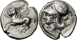 (320-280 a.C.). Akarnania. Thyrrheion. Estátera. (S. 2301 var) (CNG. IV, 919). 8,20 g. MBC.