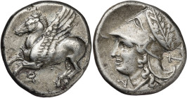 (345-307 a.C.). Corintia. Corinto. Estátera. (S. 2629 var) (CNG. IV, 1848). 8,50 g. MBC.