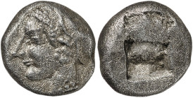 (521-478 a.C.). Jonia. Focea. Dióbolo. (S. falta) (SNG. Copenhagen 389-94). 1,08 g. MBC.