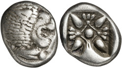 (s. VI a.C.). Jonia. Mileto. 1/12 de estátera. (S. 3533). 1,11 g. MBC-/MBC.