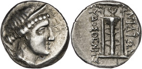 Caria. Knidos. Tetróbolo. (S. 4848 var) (BMC. XVIII, falta). Atractiva. Ex CGB 26/11/2009, nº 225. 2,29 g. EBC-.
