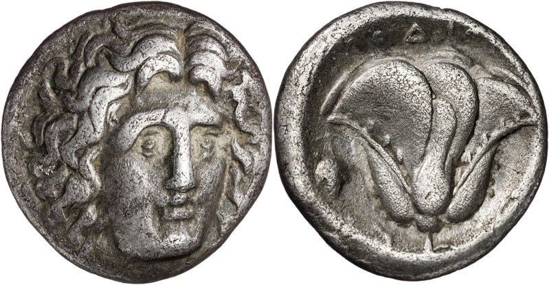 (305-275 a.C.). Islas de Caria. Rodas. Didracma. (S. 5038 var) (CNG. VI, 1435). ...