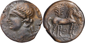 Zeugitana. Cartago. AE 31. (S. 6507). 17,88 g. MBC-/MBC.