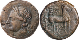 Zeugitana. Cartago. AE 31. (S. 6507). 19,12 g. MBC/MBC-.