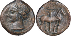 Zeugitana. Cartago. AE 22. (S. 6511). 7,22 g. MBC-.