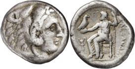 Imperio Macedonio. Alejandro III, Magno (336-323 a.C.). Macedonia. Tetradracma. (S. 6713 var) (MJP. 12). 16,93 g. MBC-.