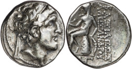 Imperio Seléucida. Alejandro I, Balas (152-145 a.C.). Antioquía ad Orontem. Dracma. (S. 7035 var) (CNG. IX, 887a). Reverso algo descentrado. 4,16 g. M...