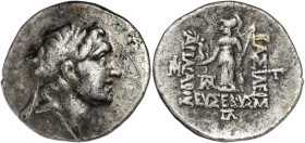 Reino de Capadocia. (130-129 a.C.). Ariarates V, Eusebes Filopator (163-130 a.C.). Dracma. (S. 7286) (CNG. VII, 811). 4,08 g. MBC.