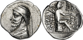 Imperio Parto. Artabanos I (127-123 a.C.). Dracma. (S. 7360). 2,71 g. MBC.