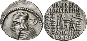 Imperio Parto. Gotarzes II (40-51 d.C.). Ecbatana. Dracma. (S.GIC. 5793) (Mitchiner A. & C. W. 643). 3,74 g. EBC-.