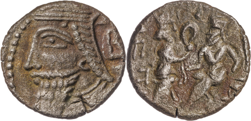 Imperio Parto. Vologases VI (208-222 d.C.). Tetradracma. (S.GIC. 5874). 13 g. MB...