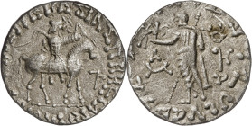 Reino Escita del Paquistán. Azes (58-12 a.C.). Taxila. Tetradracma. (CNG. XII, 639). 9,33 g. MBC.
