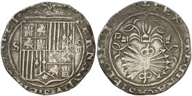 Reyes Católicos. Sevilla. . 4 reales. (AC. 564). 13,56 g. MBC.