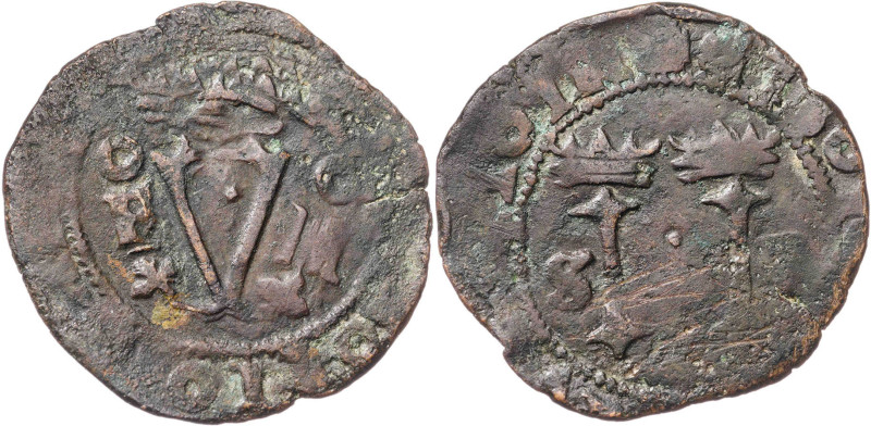 s/d (1542). Juana y Carlos. Santo Domingo. 4 maravedís. (AC. 35). Orla circular ...