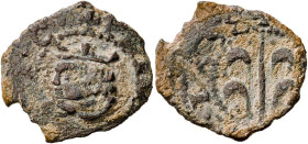 1653. Felipe IV. Valencia. 1 diner. (AC. 43). El 3 de la fecha girado. 0,82 g. MBC-/BC+.