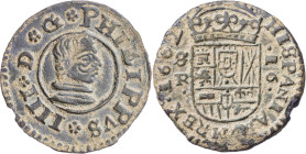 1662. Felipe IV. Sevilla. R. 16 maravedís. (AC. 494) (J.S. M-607). Atractiva. 4,18 g. MBC+.