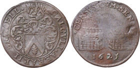1625. Felipe IV. Bruselas. Jetón. (Dugniolle 3819). 3,85 g. BC.