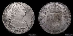 Santiago. Carlos IV. 4 Reales 1796 DA. KM60