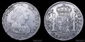 Santiago. Carlos IV. 4 Reales 1808/7 FJ. KM60