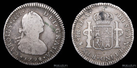 Santiago. Carlos IV. 1 Real 1798 DA. KM58