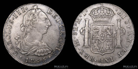 Lima. Carlos III. 8 Reales 1786 MI. KM78