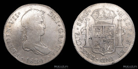 Cuzco. Fernando VII. 8 Reales 1824 T. KM117.2