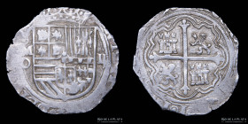 Mexico. Felipe II. 2 Reales 1556-1598 O. Macuquina