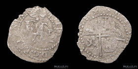 Potosi. Felipe II. 1/2 Real 1574-75 Rincon. Macuquina. CJ 5.1.1