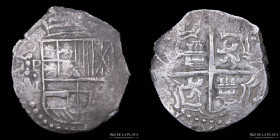 Potosi. Felipe III. 8 Reales 1616-17 M. Macuquina CJ 7.5.2