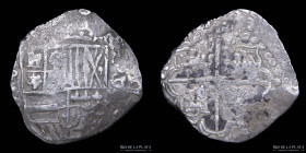 Potosi. Felipe IV. 8 Reales 1622/29 PP. Macuquina CJ 13