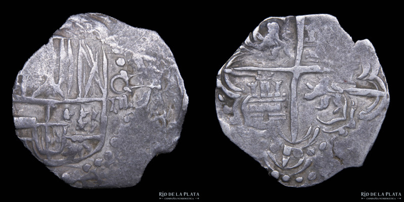 Potosí. Felipe IV (1621-1662) 4 Reales 1650-51 O. Macuquina AG.930; 30.0mm; 13,5...