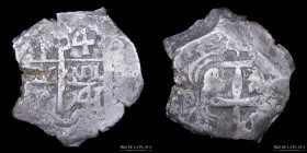Potosi. Felipe V. 4 Reales 1741 P. Macuquina. CJ 44.14