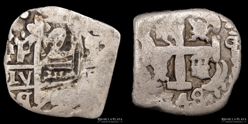 Potosí. Fernando VI (1746-1759) 2 Reales 1748 Q. AG.917; 19mm; 4.94g. CJ 50.2 (V...