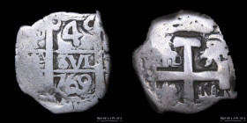 Potosi. Carlos III. 4 Reales 1769 VY. Macuquina. CJ 54.10