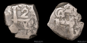 Potosi. Carlos III. 2 Reales 1772 VY Macuquina. CJ 55.13.2