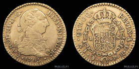 Potosi. Carlos III. 1 Escudo 1785 PR. CJ 71.8