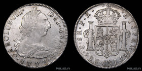 Potosi. Carlos III. 8 Reales 1777 PR. CJ 63.6