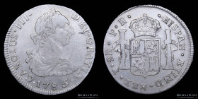 Potosi. Carlos III. 2 Reales 1785/3 PR. CJ 65.14.1