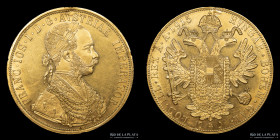 Austria. Franz Joseph I. 4 Ducados 1915 (restrike). KM2276