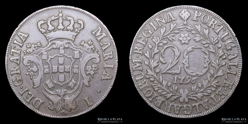 Azores. Maria I. 20 Reis 1796. Cobre; 37mm; 12.52g. KM3 (XF)

Nota: Todos los ...