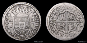 España. Felipe V. 2 Reales 1721 J. Sevilla. KM307
