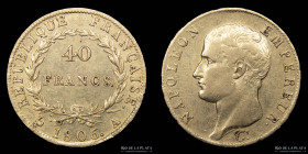 Francia. Napoleon I. 40 Francs 1806 A. KM675