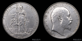 Gran Bretaña. Edward VII. 1 Florin 1902. KM801