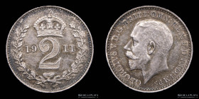 Gran Bretaña. George V. 2 Pence 1911. Maundy KM812
