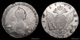 Rusia. Catalina II. 1 Rublo 1770. C 67a.2